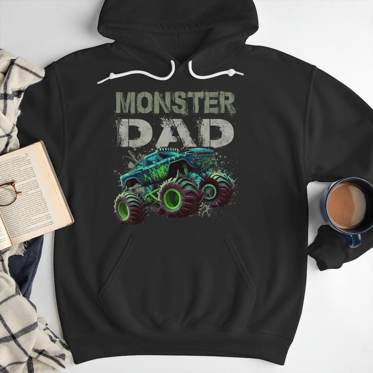 Monster Truck Dad Family Matching Monster Truck Lovers Men Hoodie