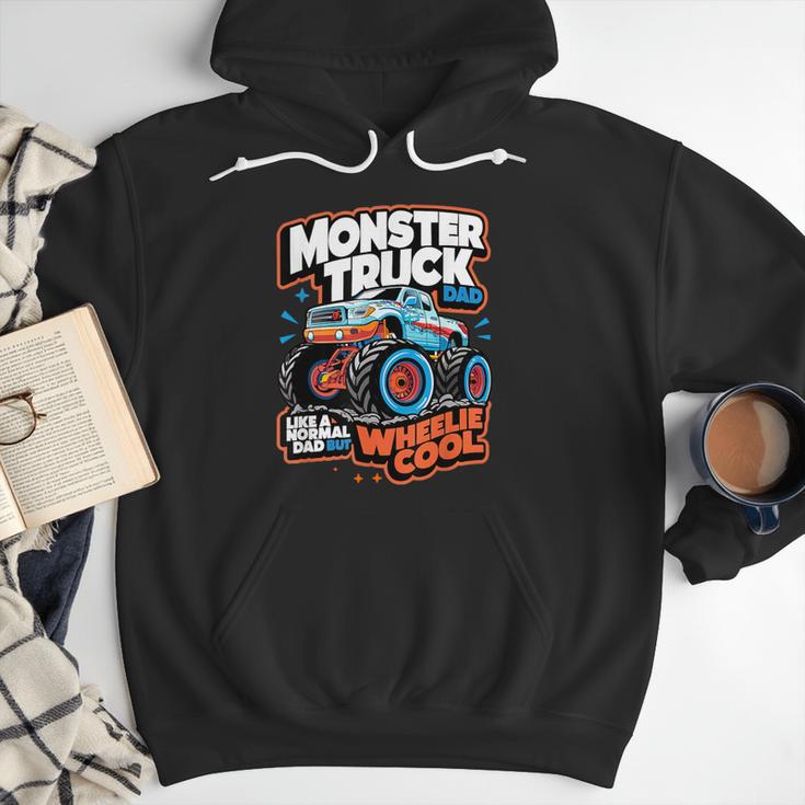 Monster Truck Dad Wheelie Cool Like Normal Dad Men Hoodie