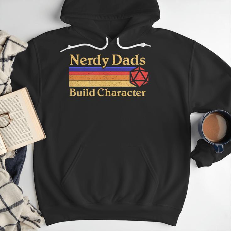 Nerdy Dads Dice For Tabletop RPG New Father Men Hoodie