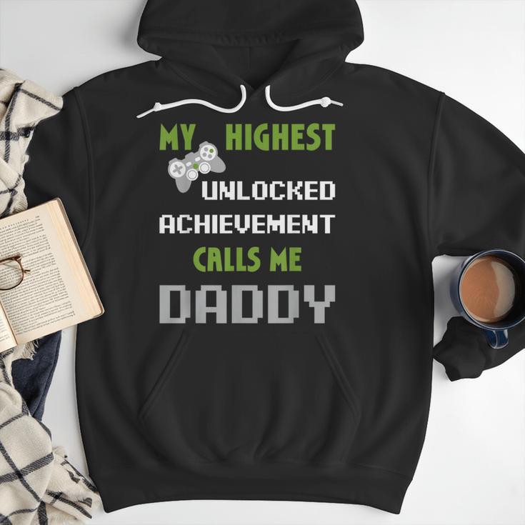 Nerdy Father Day Gamer Dad Daddy Men Love Video Gaming Men Hoodie