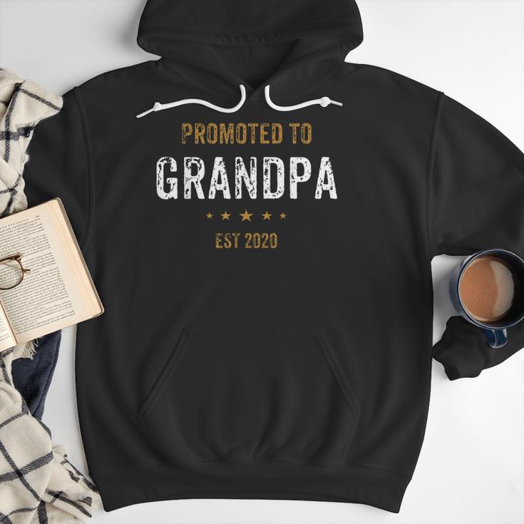 New For Dad Promoted To Grandpa Est 2020 Men Hoodie
