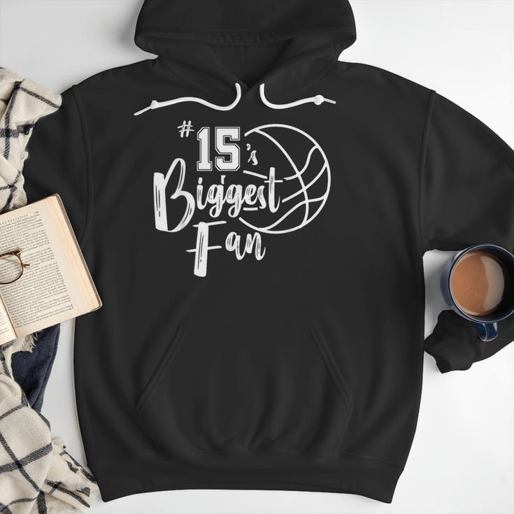 Number 15's Biggest Fan Shirt Basketball Player Mom Dad Men Hoodie Number 15's Biggest Fan Shirt Basketball Player Mom Dad Men Hoodie