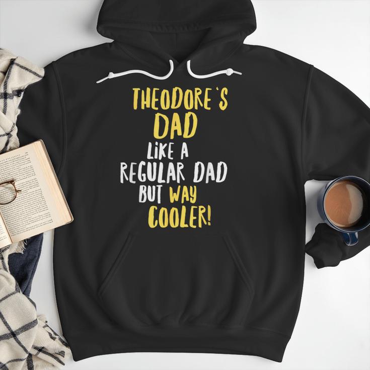 Theodore's Dad Text Men Boys Men Hoodie