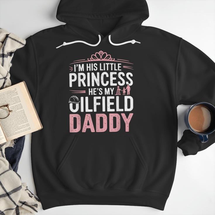 Oilfield Dad Oilfeild My Daddy Works In The Oilfield Men Hoodie
