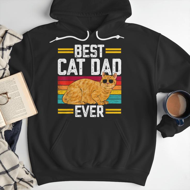 Orange Cat Best Cat Dad Ever Orange Tabby Cat Men Hoodie