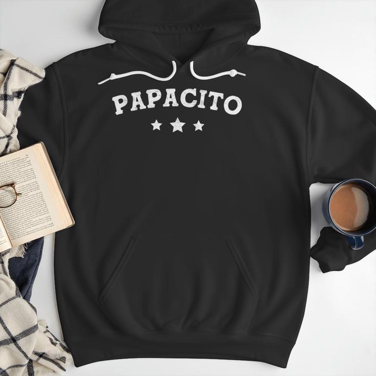 Papacito Retro Top Papi Chulo Cute Vintage Dad Dia Del Padre Men Hoodie