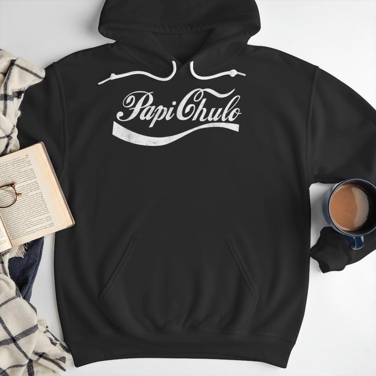 Papi Chulo Mexican Dad Father's Dad Chingon Fathers Day Men Hoodie