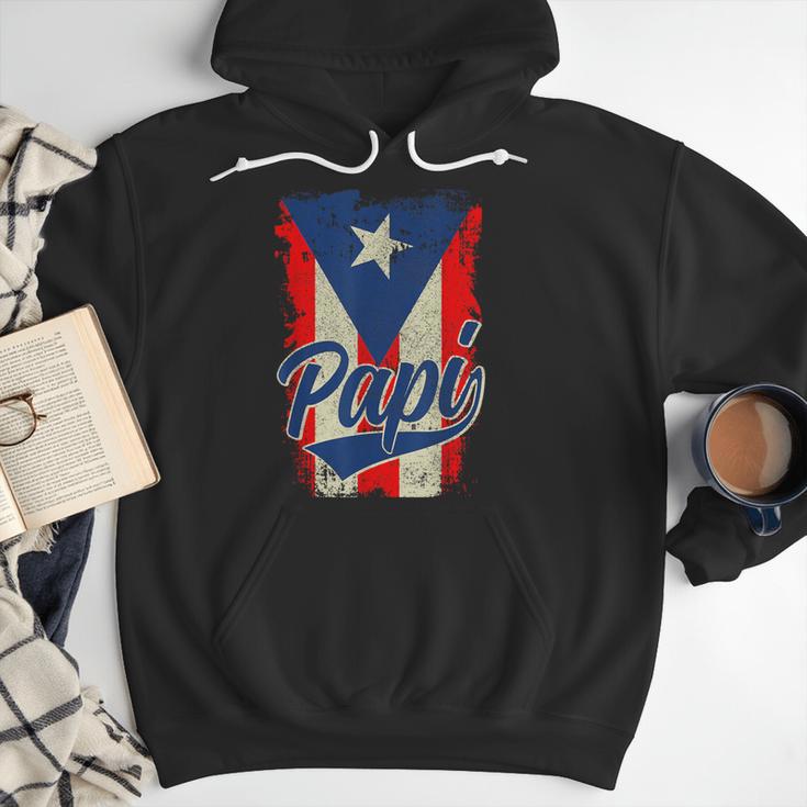 Papi Puerto Rican Dad Puerto Rico Pride Boricua Father's Day Men Hoodie