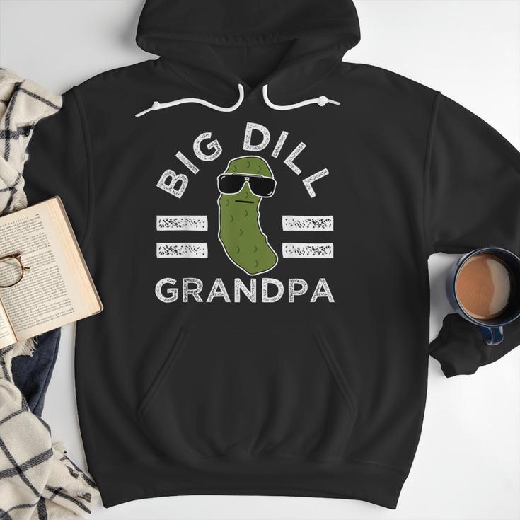 Pickle Pun Big Dill Grandpa Dad Joke Grandfather Humor Men Hoodie