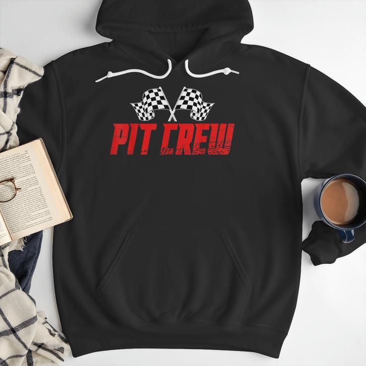 Pit Crew Family Racing Birthday Race Car For Dad Mom Kids Men Hoodie