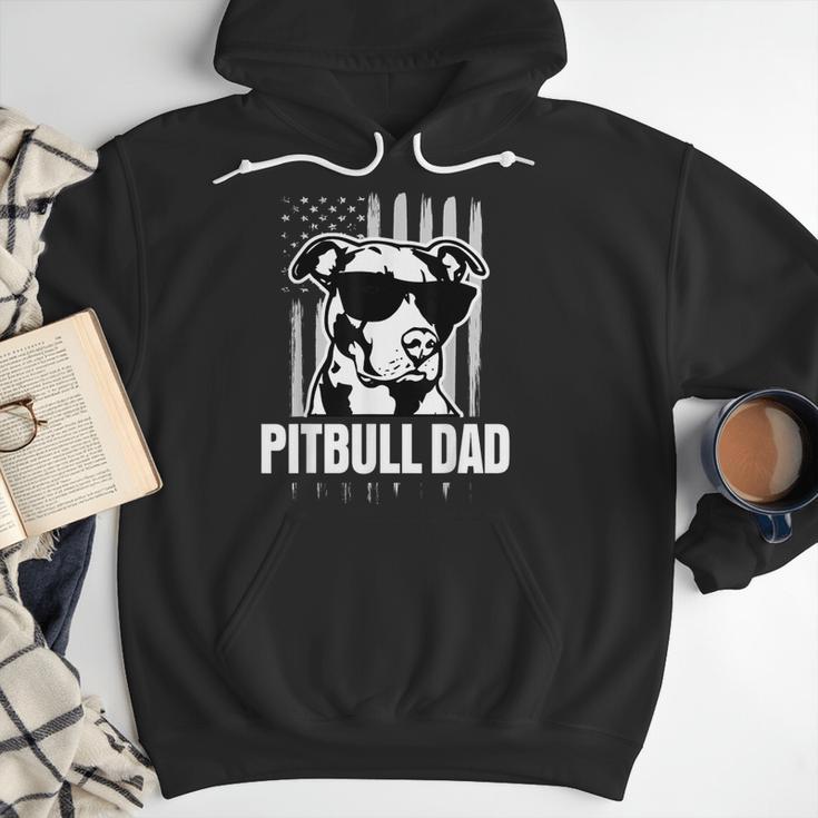 Pitbull Dad Men Pitbull Lover For Dog Dad American Flag Men Hoodie Pitbull Dad Men Pitbull Lover For Dog Dad American Flag Men Hoodie