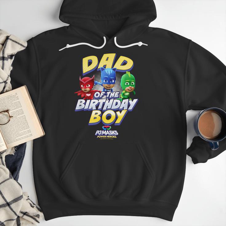 PJ Masks Group Shot Dad Of The Birthday Boy Logo Men Hoodie
