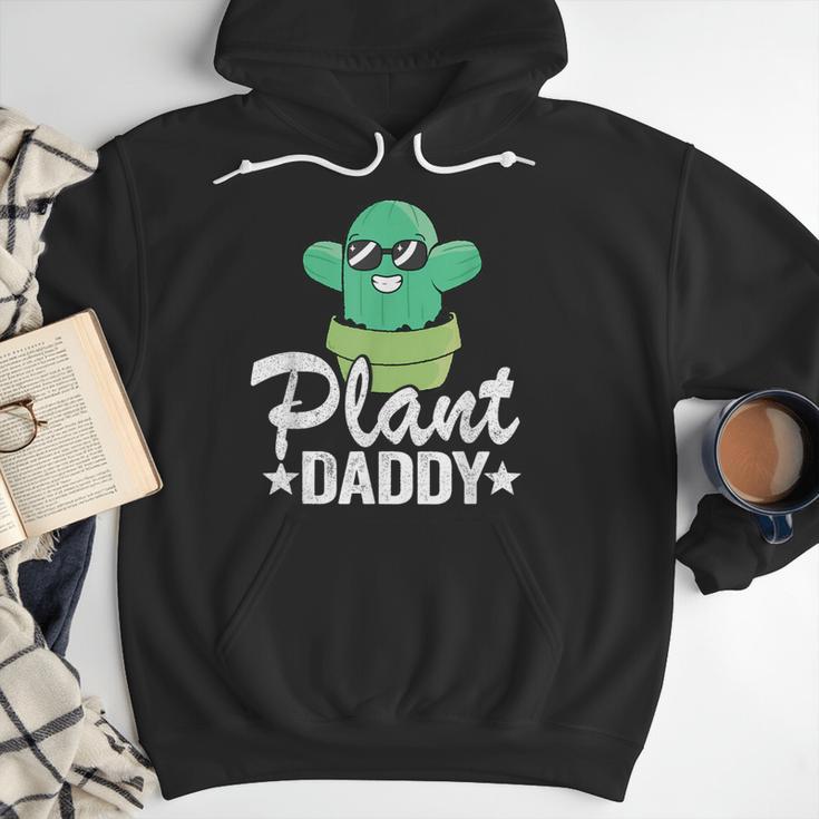 Plant Daddy Cactus Gardener Jokes Grandpa Plant Dad Men Hoodie