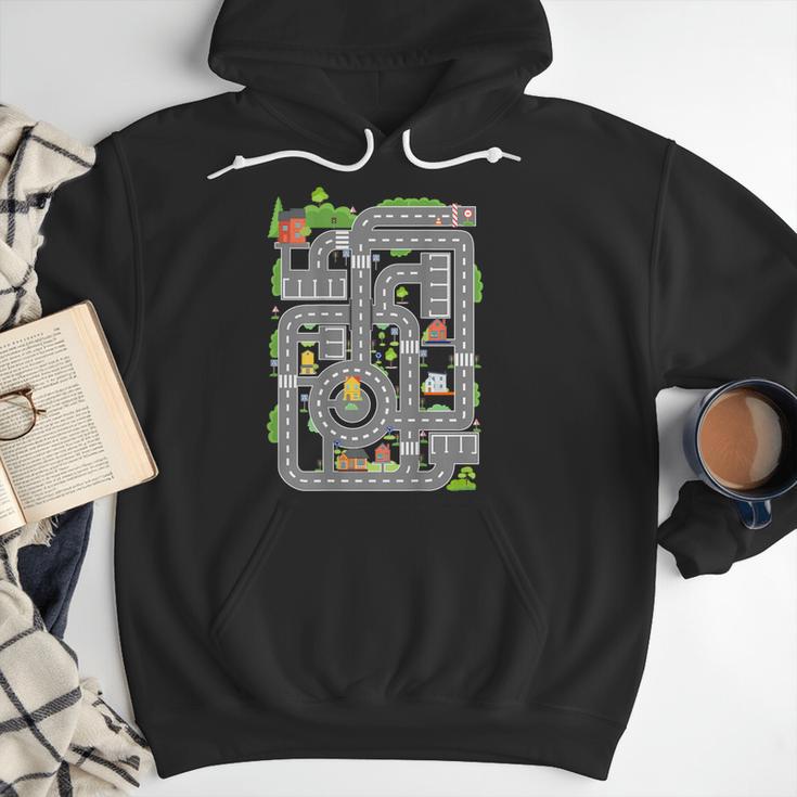 Play Cars On Dad's Back Shirt Kids And Fathers Play Men Hoodie