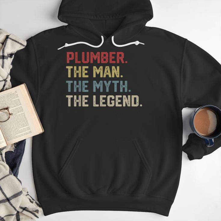 Plumber The Man The Myth The Legend Dad Hero Men Hoodie