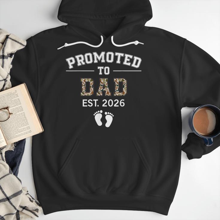 Promoted To Dad Est 2026 For Men Fathers Matching Men Hoodie