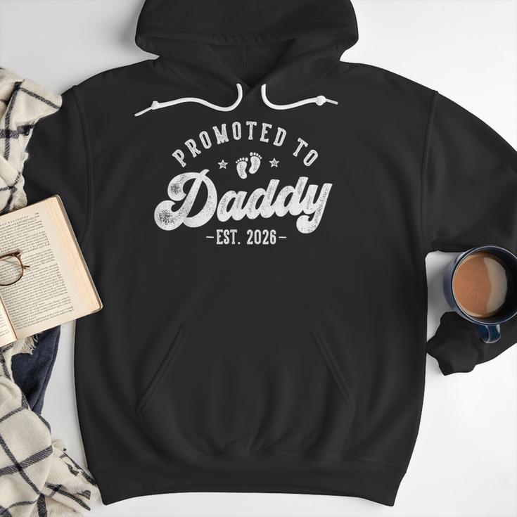 Promoted To Daddy Est 2026 First Time Dad Men Hoodie