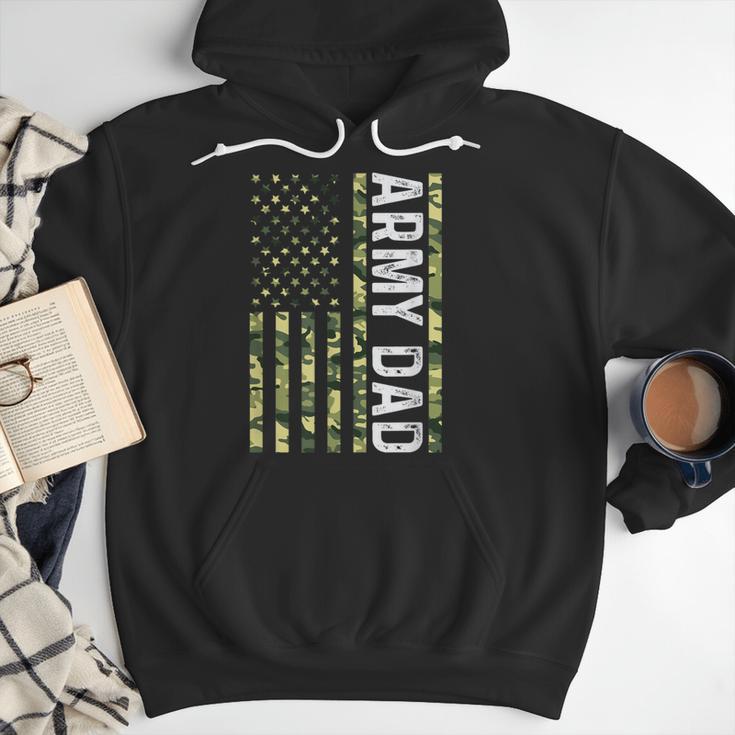 Proud Army Dad United States USA Flag For Father's Day Men Hoodie