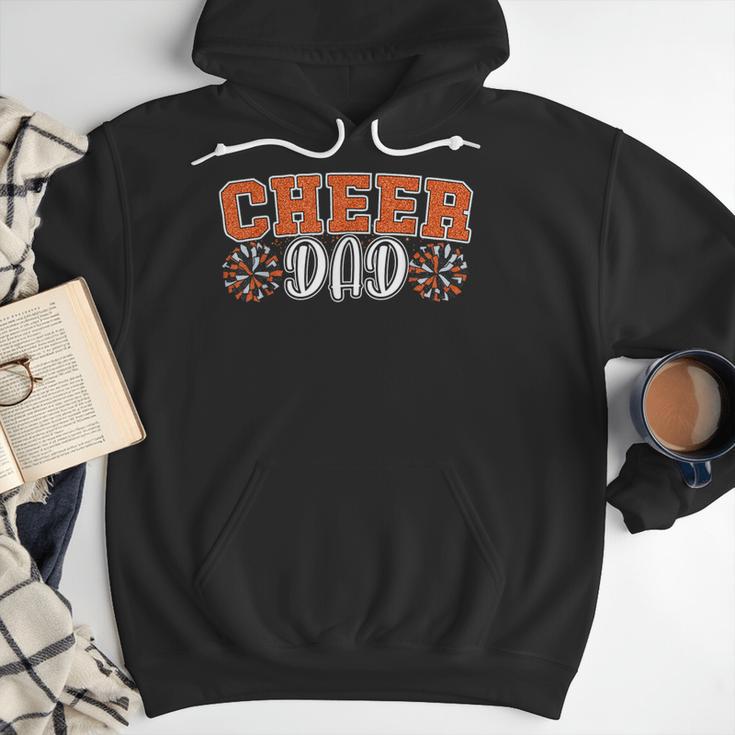 Proud Cheer Dad My Favorite Cheerleader Calls Me Dad Orange Men Hoodie