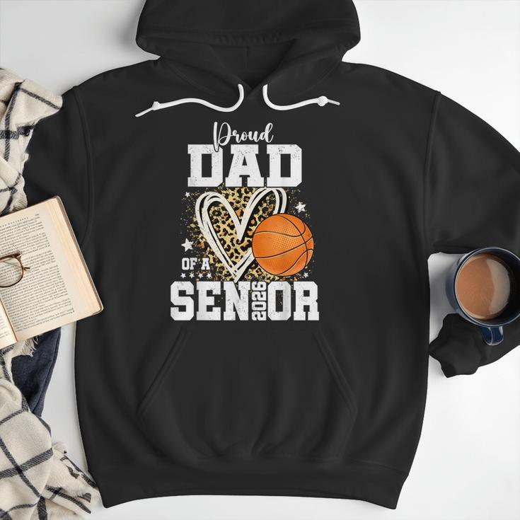 Proud Dad Of A 2026 Senior Basketball Graduation Leopard Men Hoodie