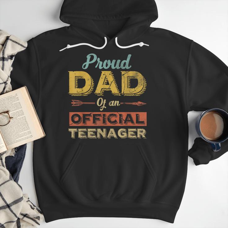 Proud Dad Of An Official Teenager 13th Birthday Son Daughter Men Hoodie