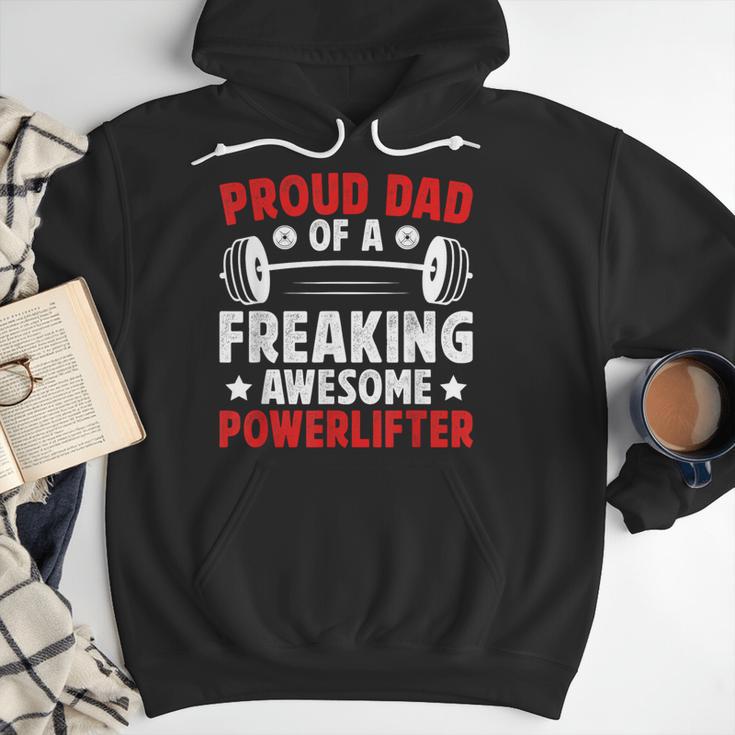 Proud Dad Of A Powerlifter Father Powerlifting Dad Men Hoodie