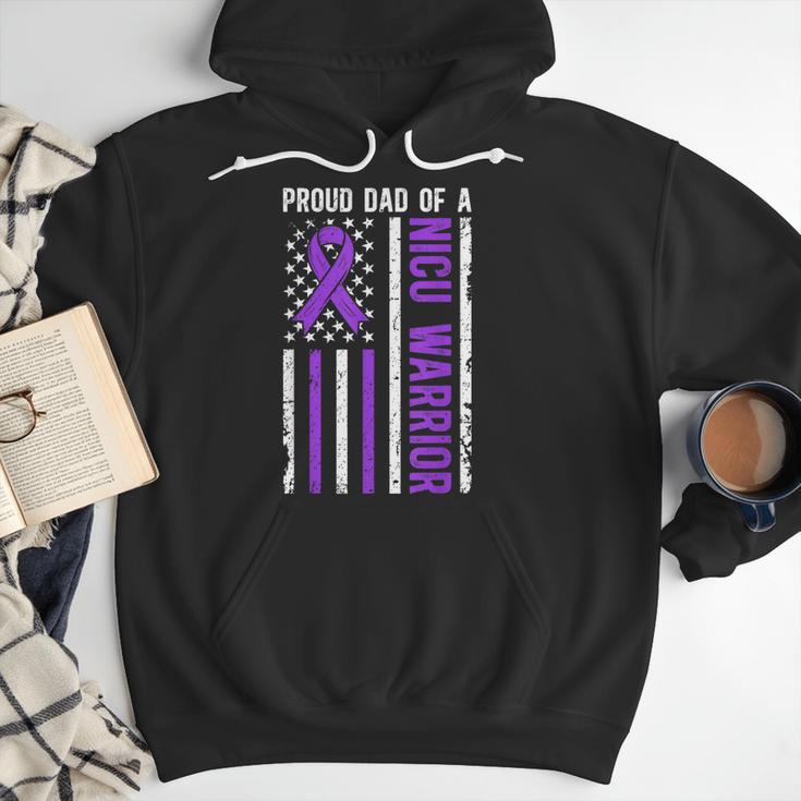 Proud NICU Dad Of NICU Warrior Micro Preemie Baby Father Men Hoodie Proud NICU Dad Of NICU Warrior Micro Preemie Baby Father Men Hoodie