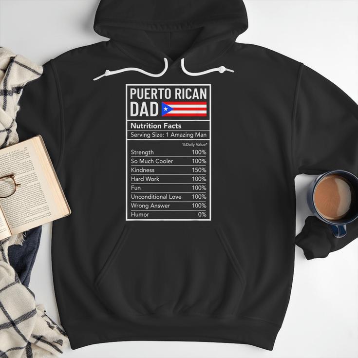 Puerto Rican Dad Nutrition Facts Pride Father's Day Men Hoodie Puerto Rican Dad Nutrition Facts Pride Father's Day Men Hoodie