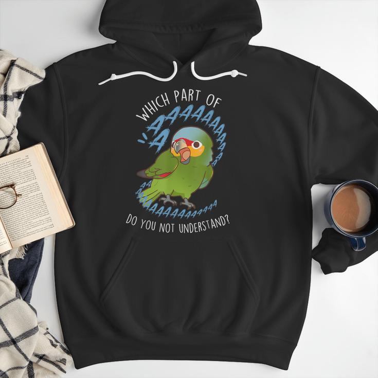 Red-Lored Amazon Parrot Aaaa Cute Pet Bird Mom Dad Men Hoodie