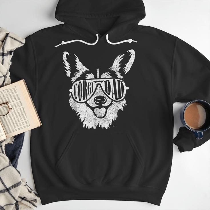 Retro Corgi Dad Dog Owner Pet Welsh Corgi Fathers Day Men Hoodie Retro Corgi Dad Dog Owner Pet Welsh Corgi Fathers Day Men Hoodie