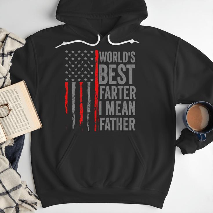 Retro Dad World's Best Farter I Mean Father Vintage Flag Usa Men Hoodie Retro Dad World's Best Farter I Mean Father Vintage Flag Usa Men Hoodie