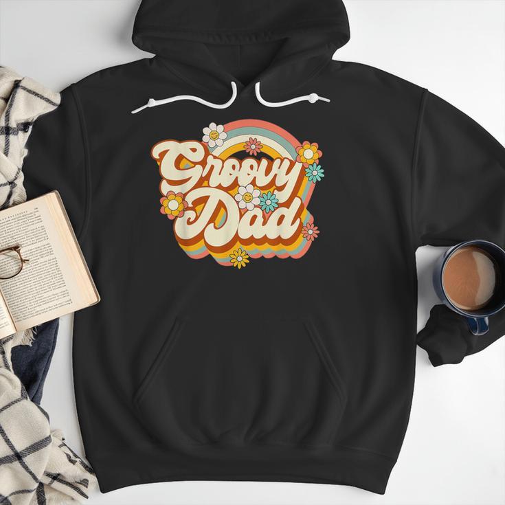 Retro Groovy Dad Family Birthday 60s 70s Hippie Costume Men Hoodie