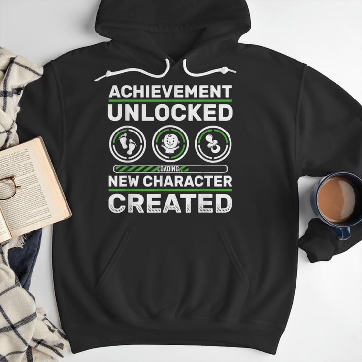 Schwangerschaft Verknden Geschenk Zocker New Character Created Pregnancy Announcement Dad Gamer Men Hoodie