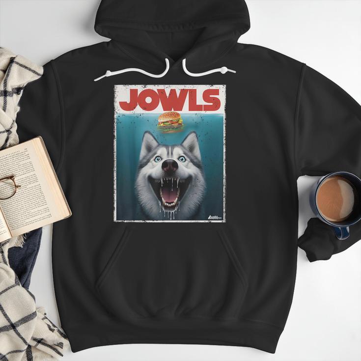 Siberian Husky Jowls Sled Dog Mom Top Alaskan Dog Dad Men Hoodie