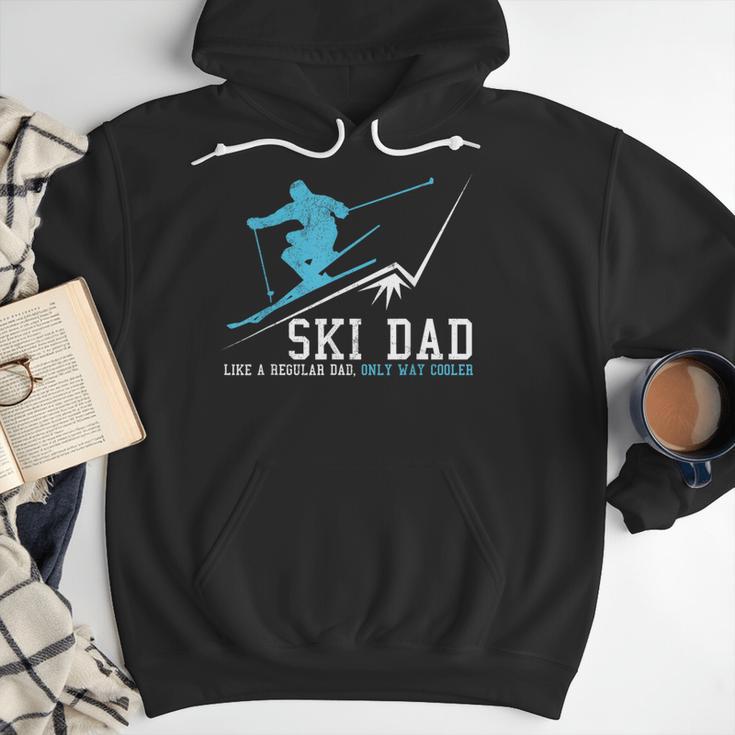 Ski Dad Winter Sports Skiing Father Men Hoodie
