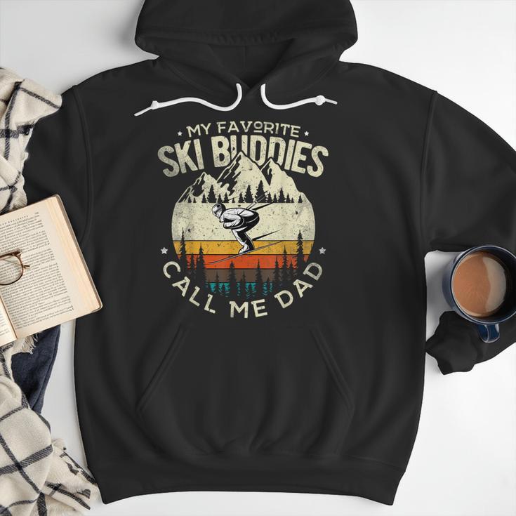 Skier Dad Ski Dad My Favorite Ski Buddies Call Me Dad Ski Men Hoodie