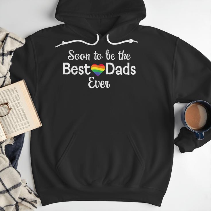 Soon To Be The Best Dads Ever Baby Announcement Gay Couple Men Hoodie Soon To Be The Best Dads Ever Baby Announcement Gay Couple Men Hoodie