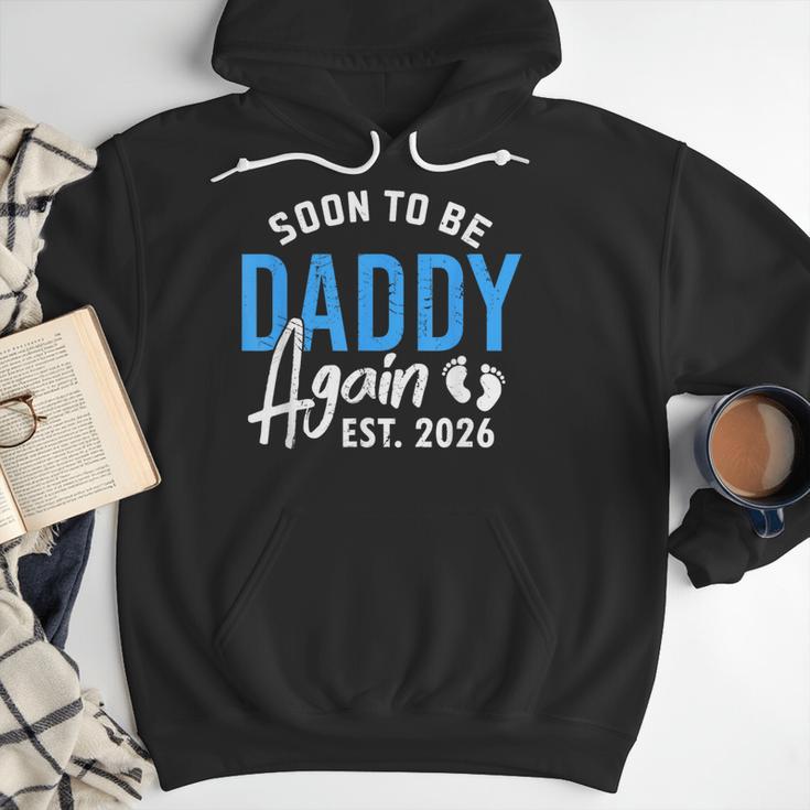 Soon To Be Daddy Again Est 2026 Dad Baby Announcement Men Hoodie