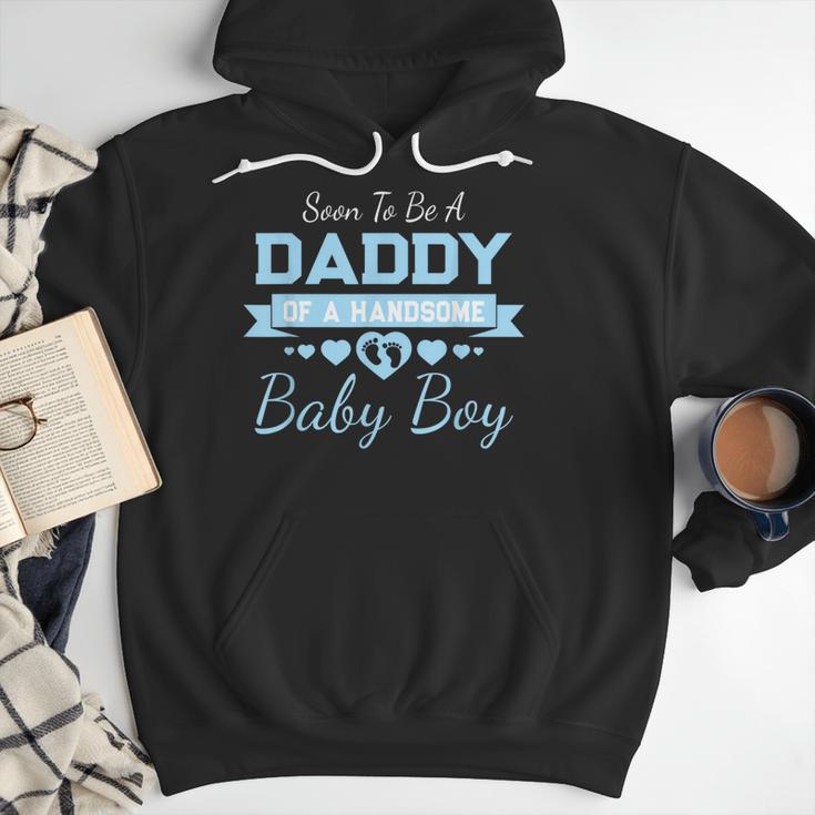 Soon To Be A Daddy Of a Handsome Baby Boy Announcement Men Hoodie Soon To Be A Daddy Of a Handsome Baby Boy Announcement Men Hoodie