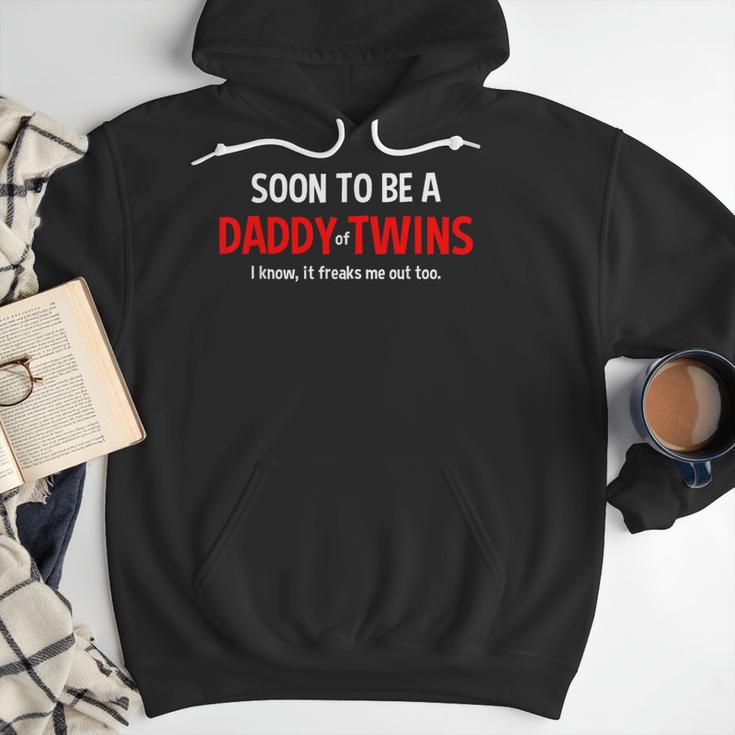 Soon To Be A Daddy Of Twins Expecting Father Men Hoodie