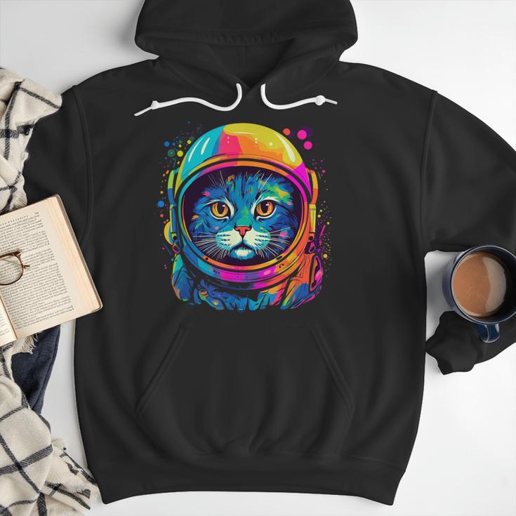 Space Cat Mom Cat Dad Men Women Kids Astronaut Space Men Hoodie