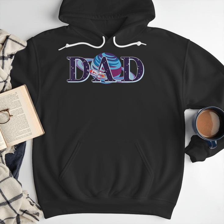 Space Dad Family Matching Mom Space Birthday Theme Party Men Hoodie