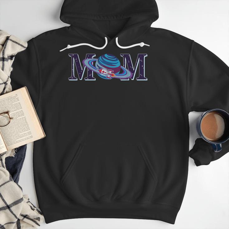 Space Mom Family Matching Dad Space Birthday Theme Party Men Hoodie