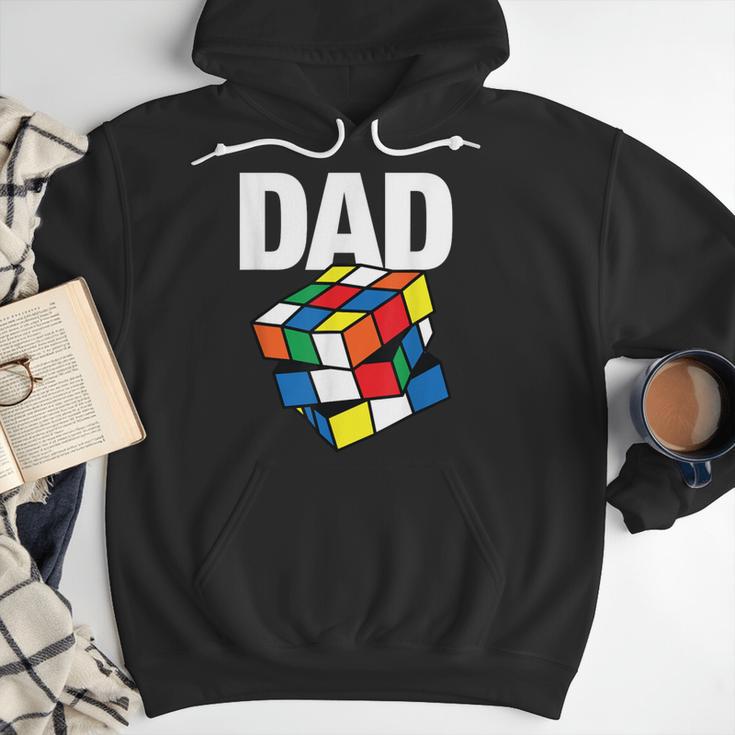 Speed Cubing Dad Puzzle Cuber Cube Kids Men Hoodie