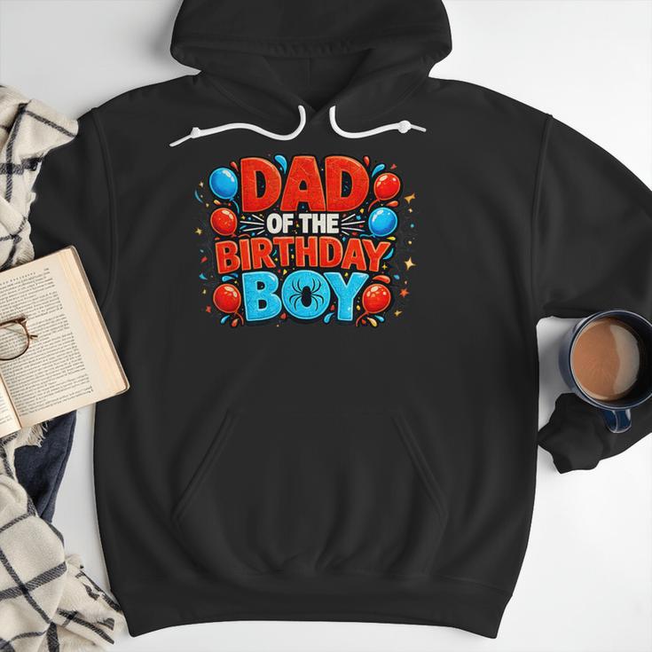 Spider Birthday Party Dad Of The Birthday Boys Spider Webs Men Hoodie