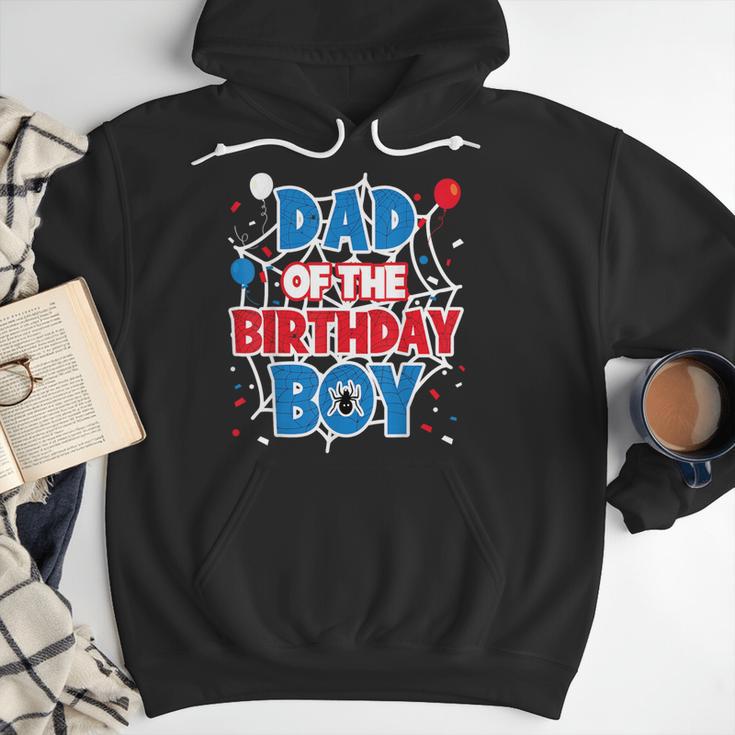 Spider Web Dad Of The Birthday Boy Men Hoodie