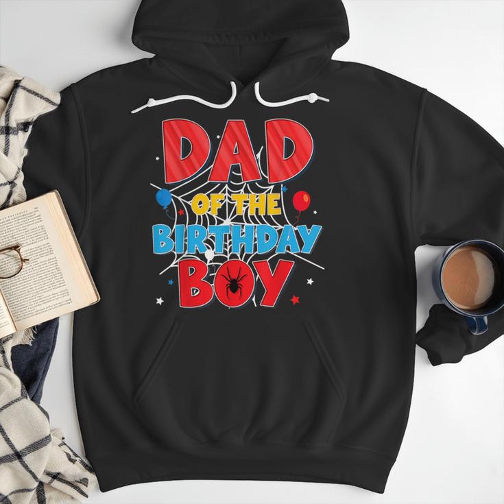 Spider Web Family Matching Dad Of The Birthday Boy Men Hoodie
