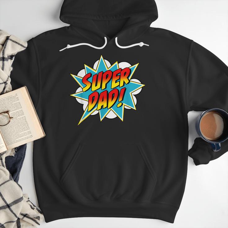 Super Dad Comic Book Superhero Father's Day Men Hoodie Super Dad Comic Book Superhero Father's Day Men Hoodie