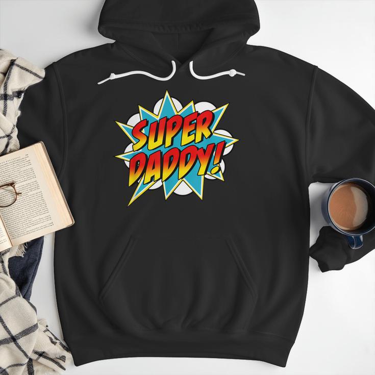 Super Daddy Comic Book Superhero Father's Day Men Hoodie