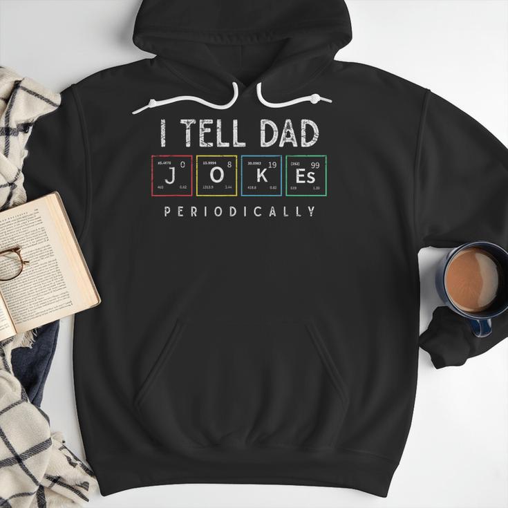 I Tell Dad Jokes Periodically Punny Fathers Day Dad Jokes Men Hoodie